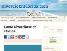 Tablet Screenshot of divorcioenflorida.com